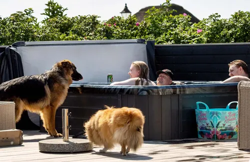 Hvidbjerg Strand Camping Resort Camping Terrasse Spa